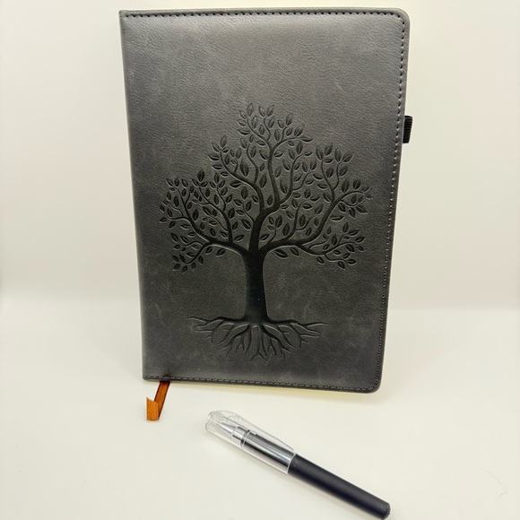 Tree of Life Synthetic Leather Notebooks w/Pens Hard Cover College Ruled 8x6 - Picture 8 of 12